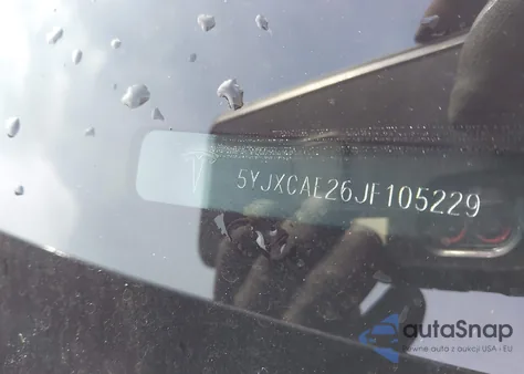 2018 Tesla Model X 100D/75D/P100D z USA, uszkodzony, nr VIN 5YJXCAE26JF105229